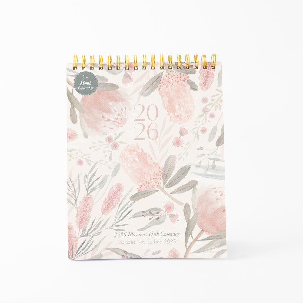 2026 Desk Calendar - Blossoms